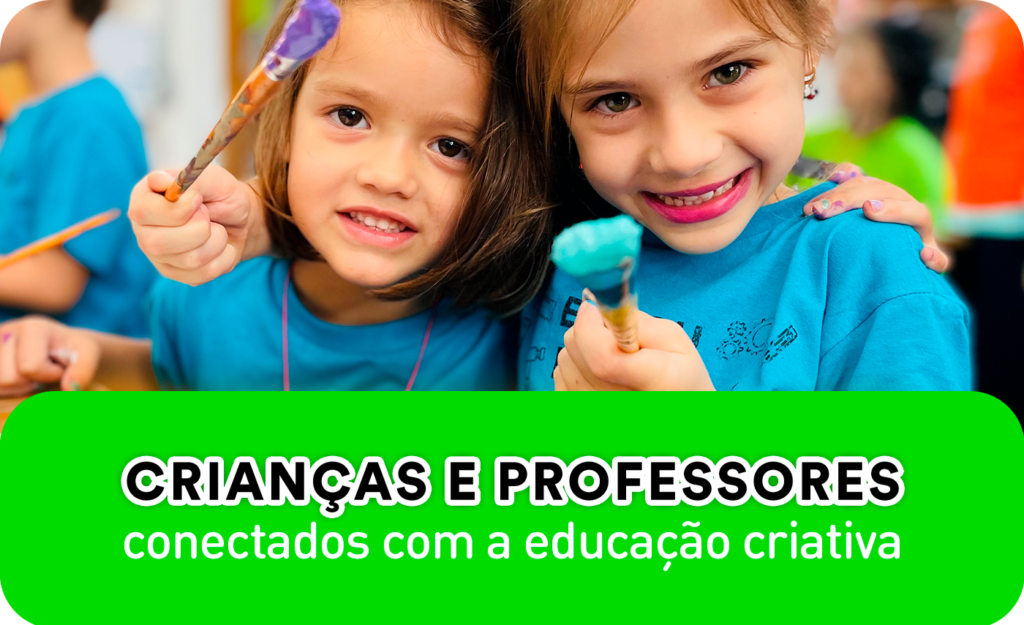 crianças e professores